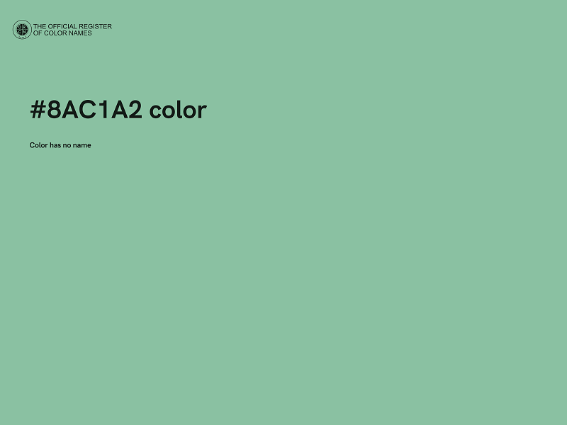 #8AC1A2 color image