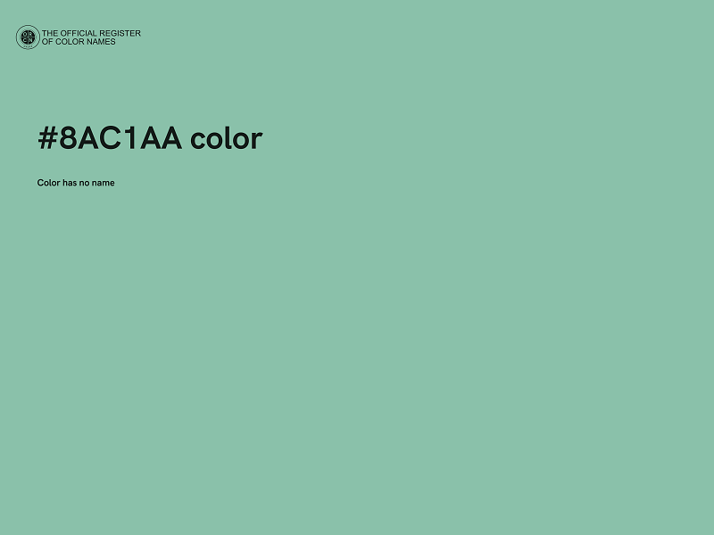#8AC1AA color image
