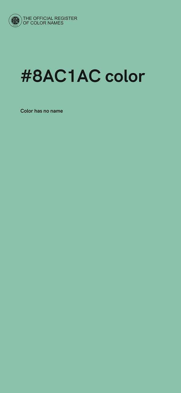 #8AC1AC color image