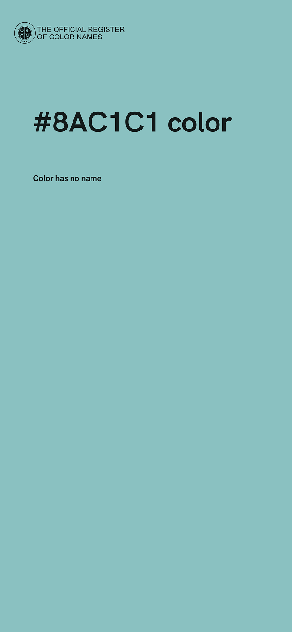 #8AC1C1 color image