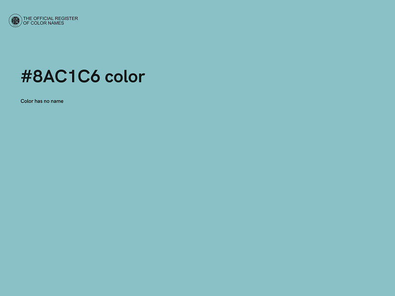 #8AC1C6 color image