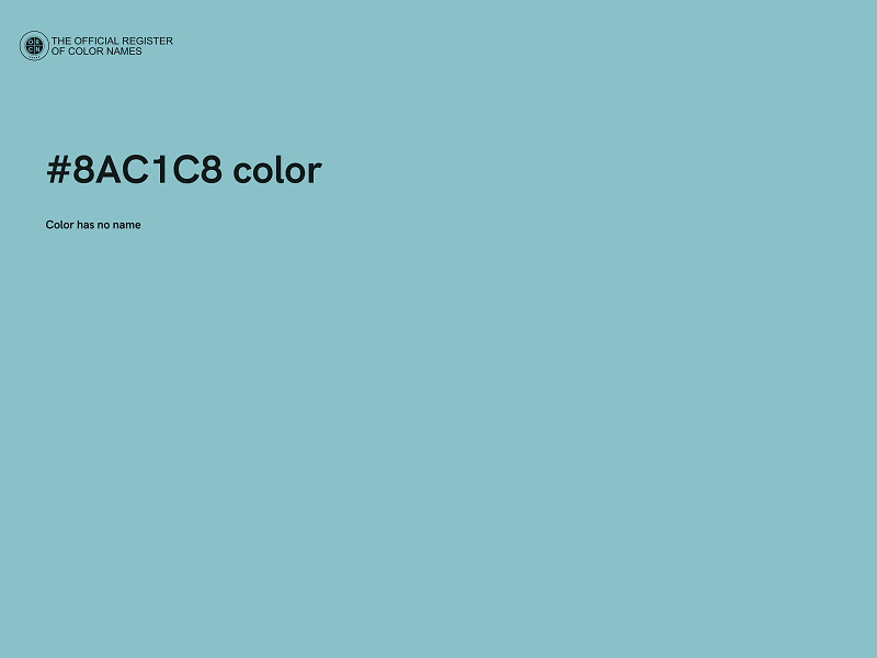 #8AC1C8 color image