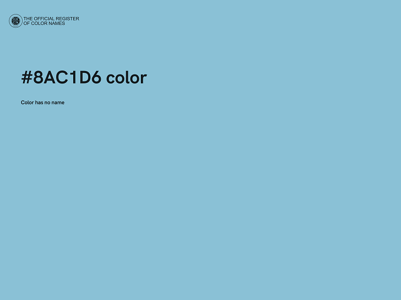 #8AC1D6 color image