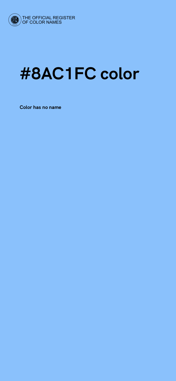 #8AC1FC color image