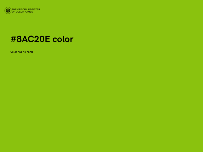 #8AC20E color image