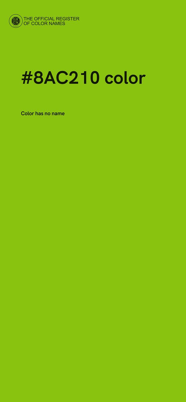 #8AC210 color image