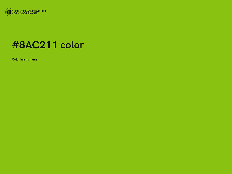 #8AC211 color image