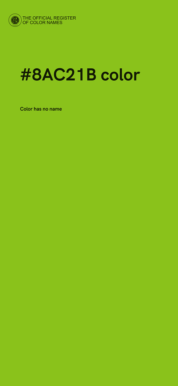 #8AC21B color image