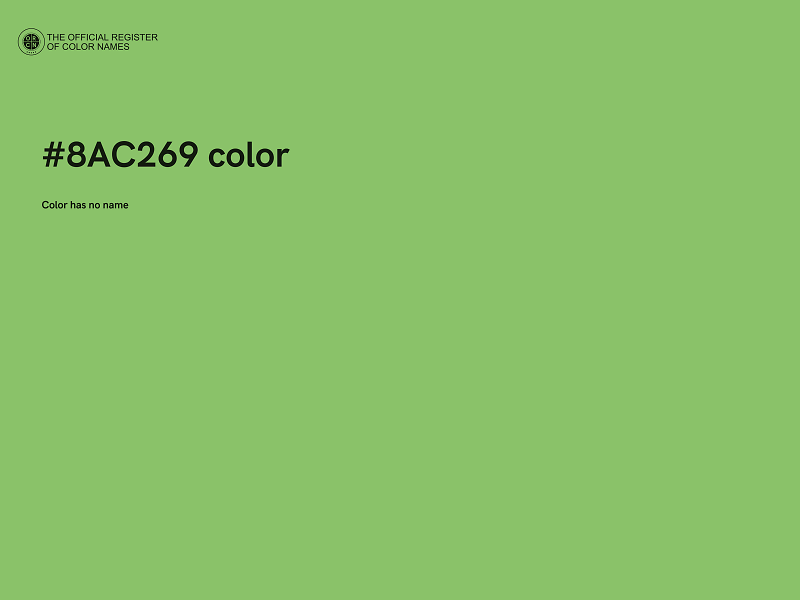 #8AC269 color image