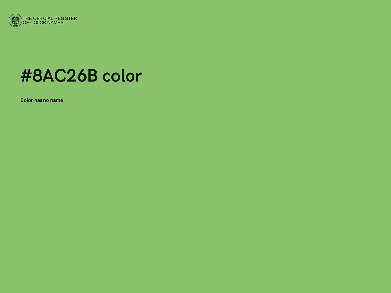 #8AC26B color image