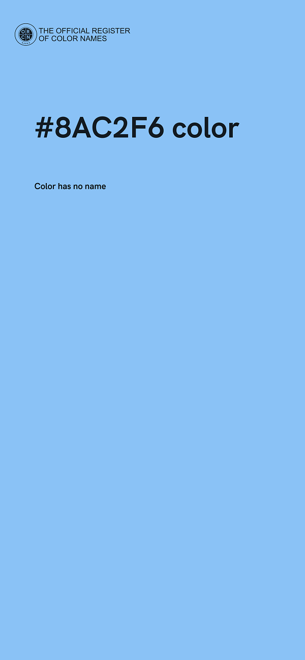#8AC2F6 color image