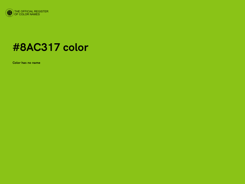 #8AC317 color image