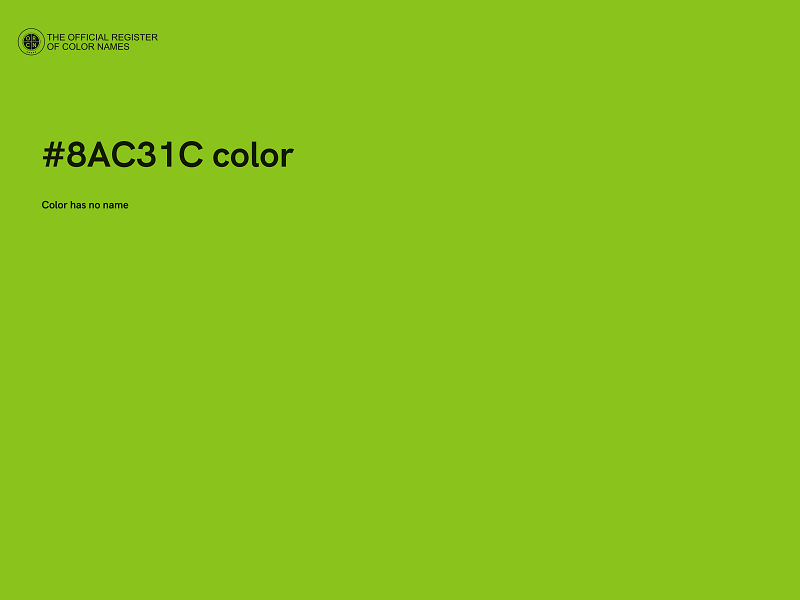 #8AC31C color image