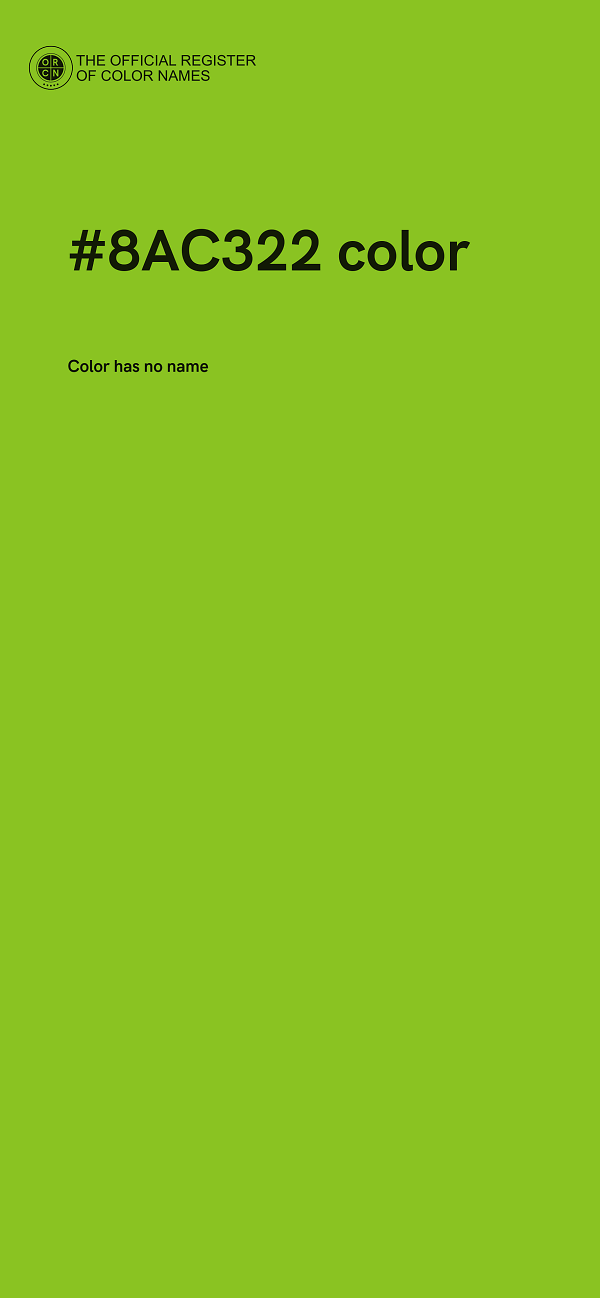 #8AC322 color image
