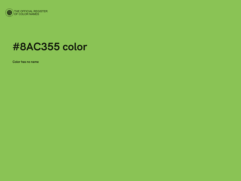 #8AC355 color image