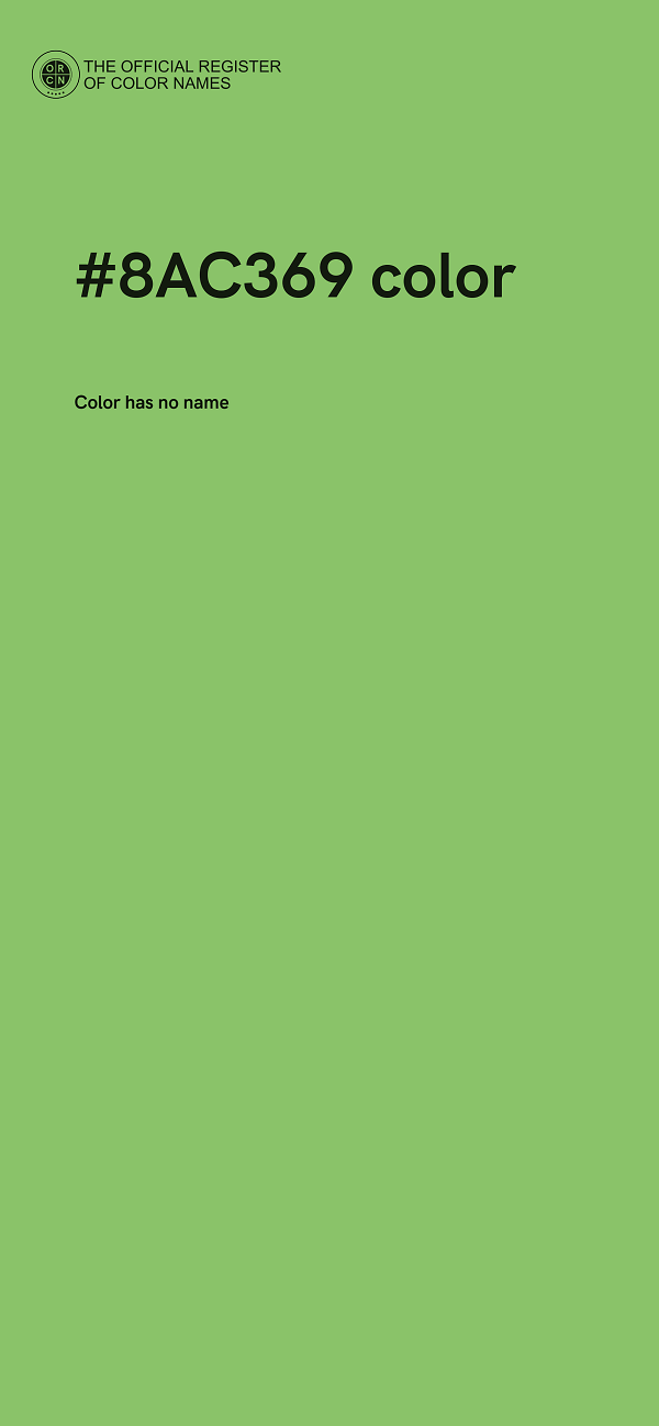 #8AC369 color image