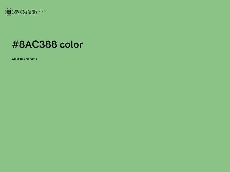 #8AC388 color image