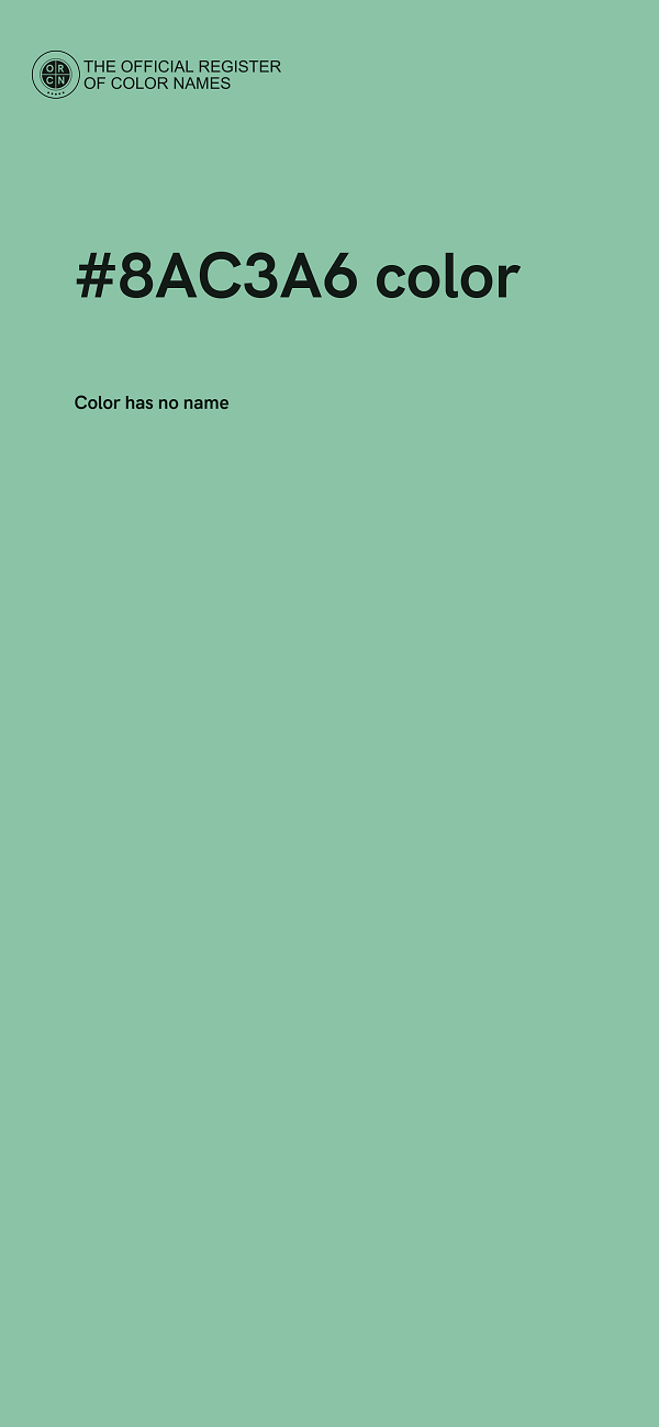 #8AC3A6 color image