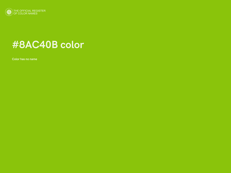 #8AC40B color image