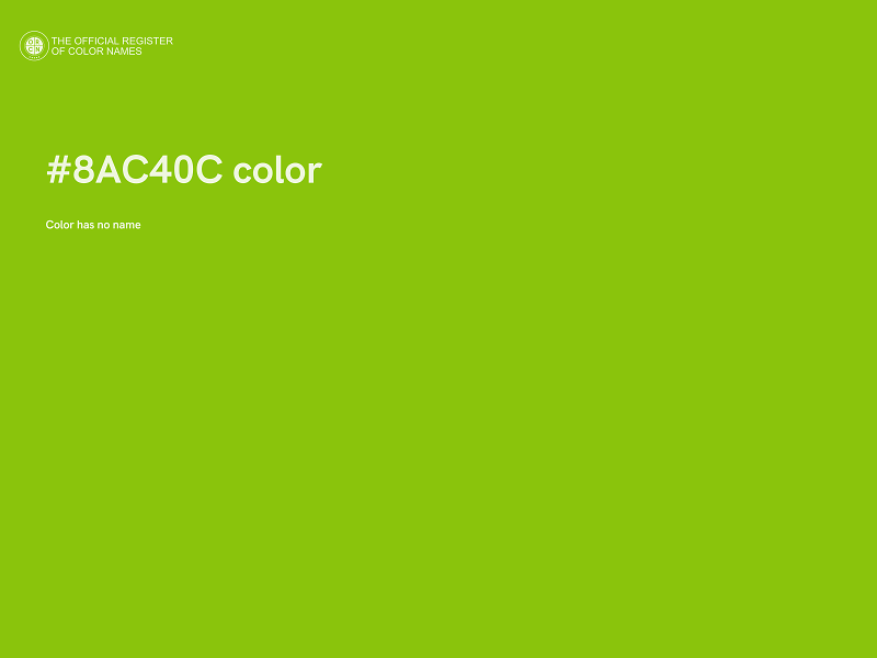 #8AC40C color image