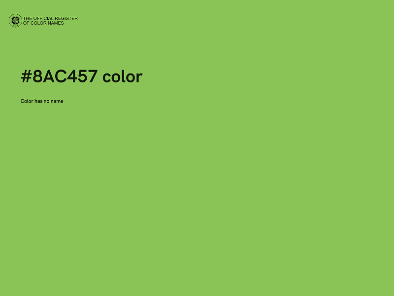 #8AC457 color image