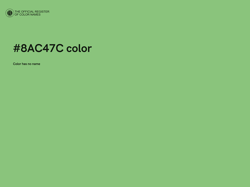 #8AC47C color image