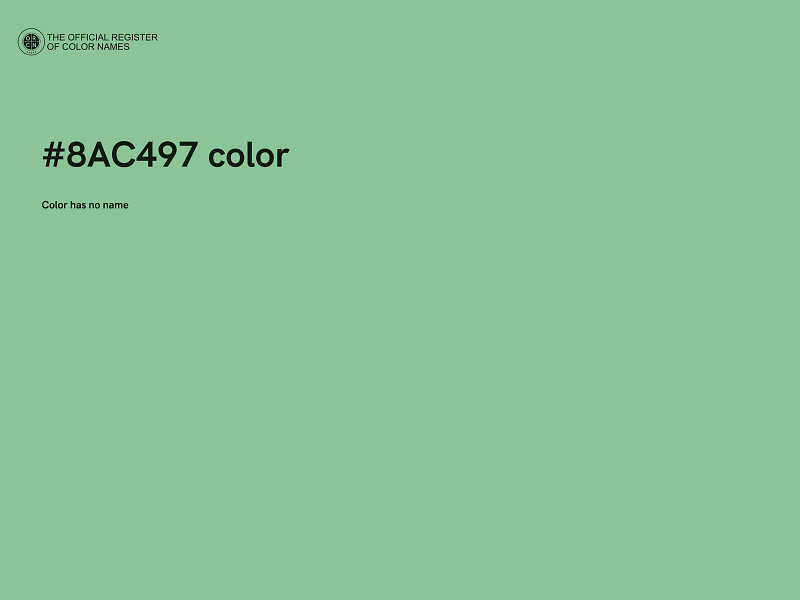 #8AC497 color image