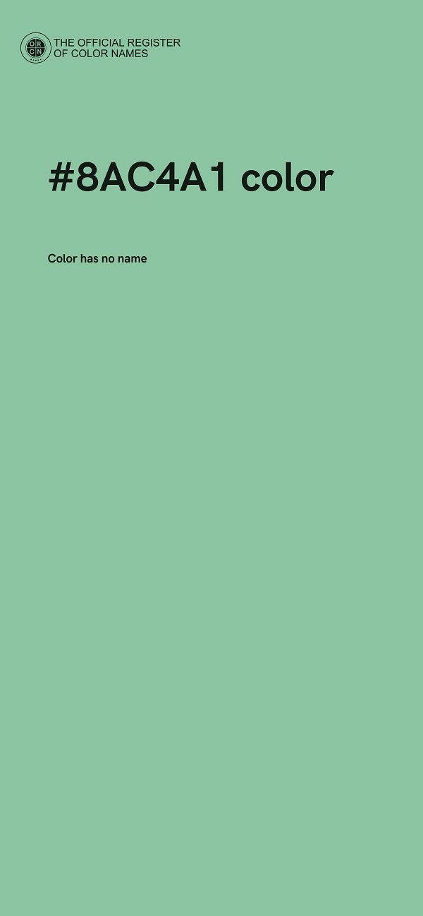 #8AC4A1 color image