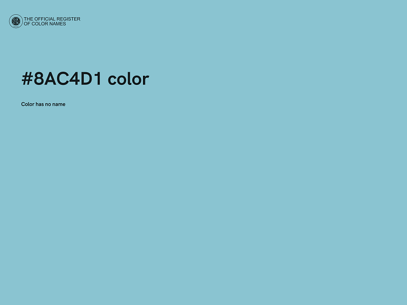 #8AC4D1 color image