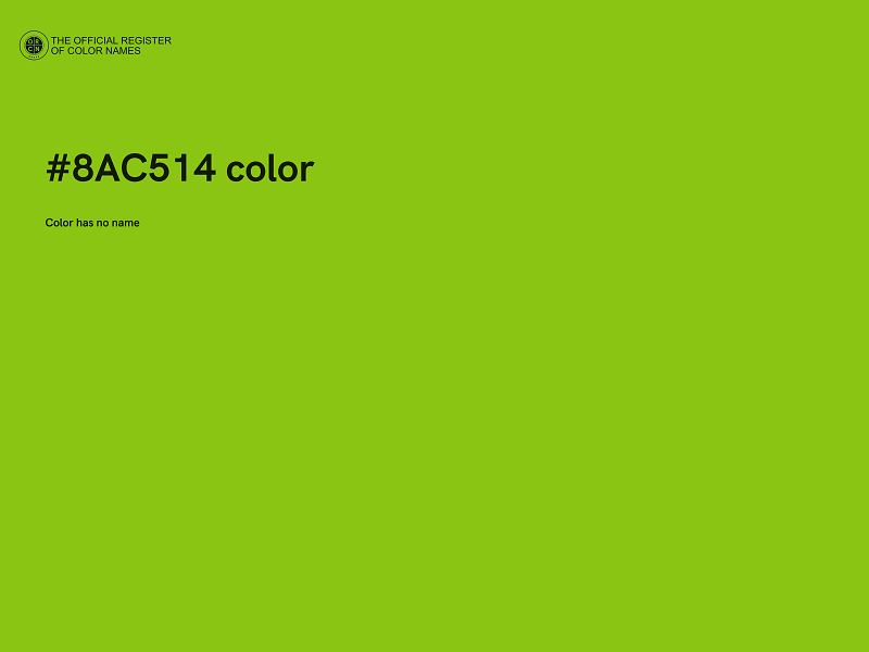 #8AC514 color image