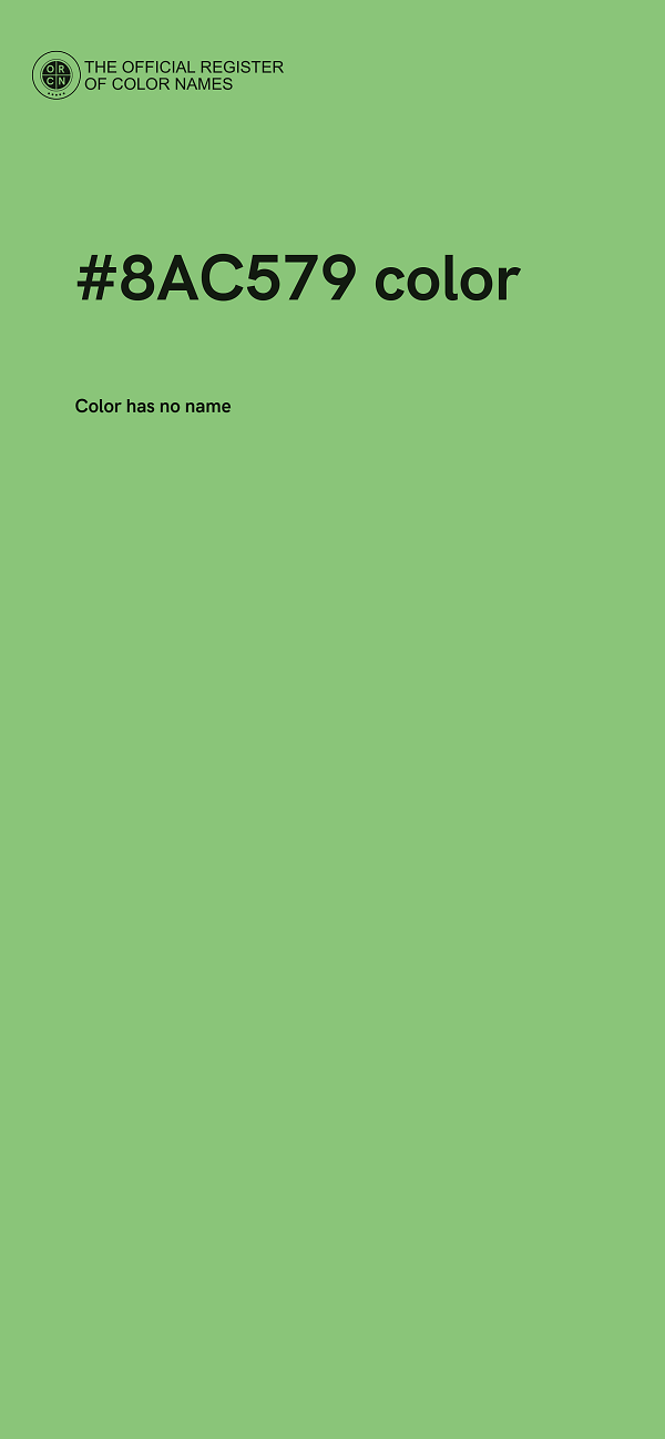 #8AC579 color image