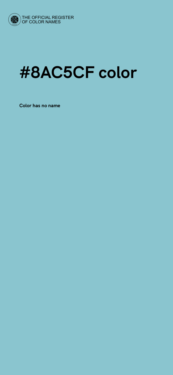 #8AC5CF color image