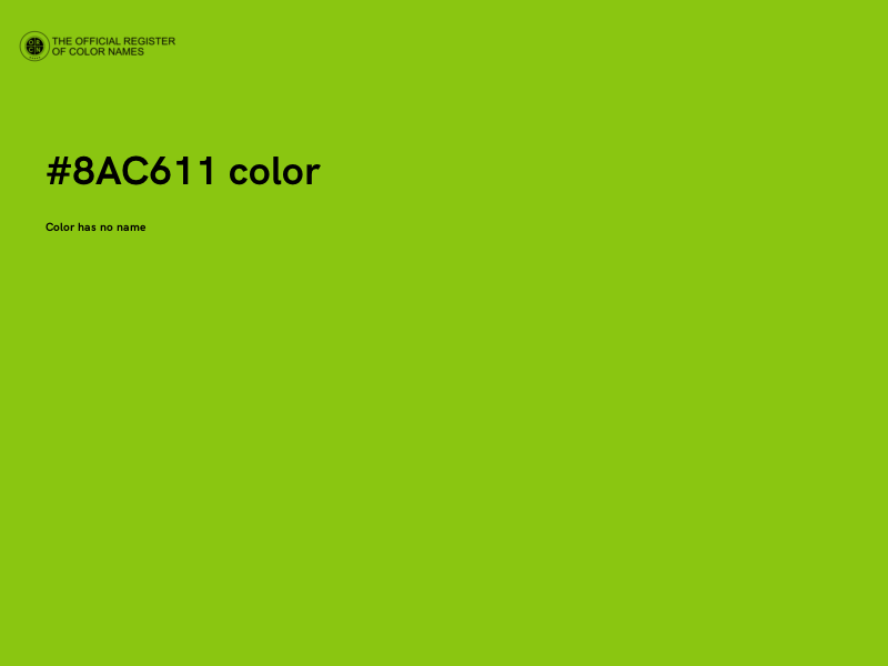 #8AC611 color image