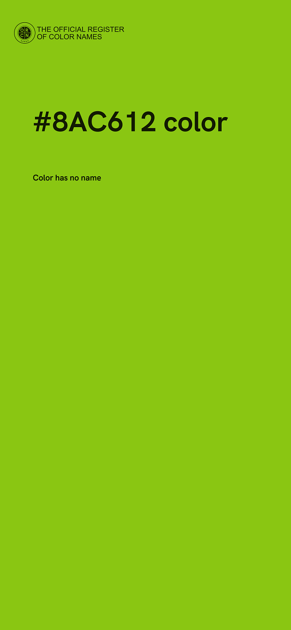 #8AC612 color image