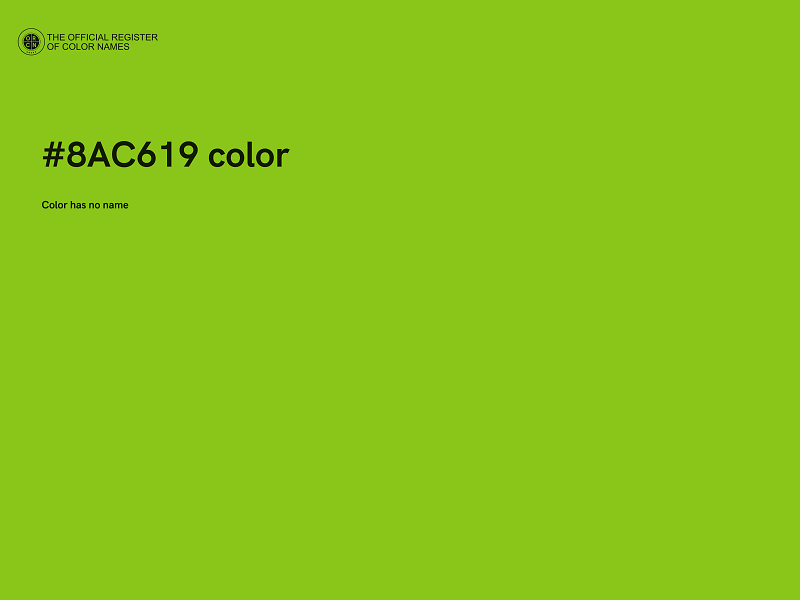 #8AC619 color image