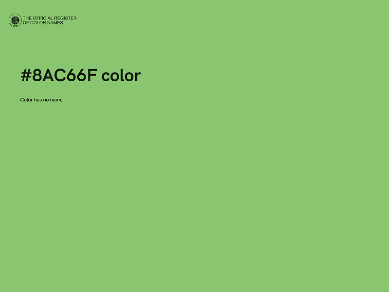 #8AC66F color image