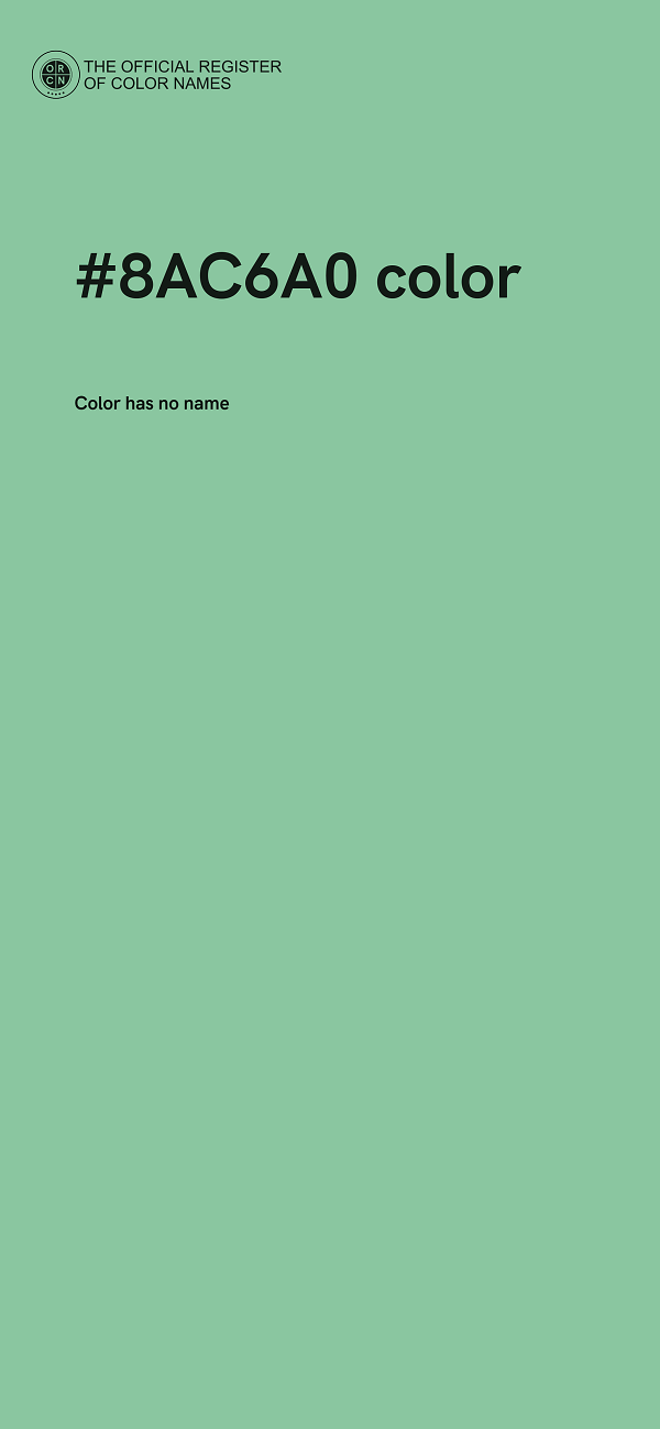 #8AC6A0 color image
