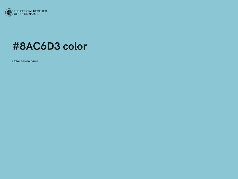 #8AC6D3 color image