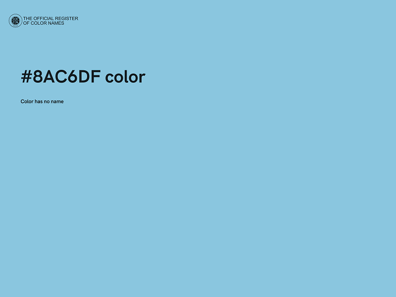 #8AC6DF color image