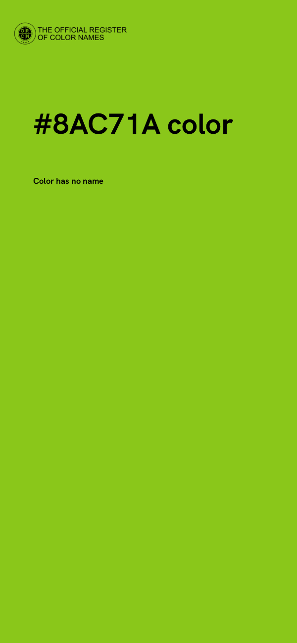 #8AC71A color image