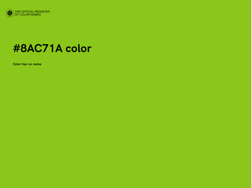 #8AC71A color image