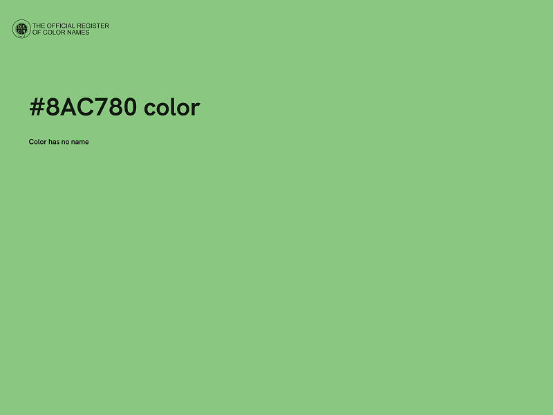 #8AC780 color image