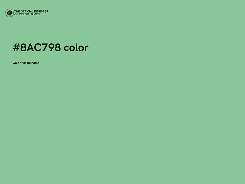 #8AC798 color image