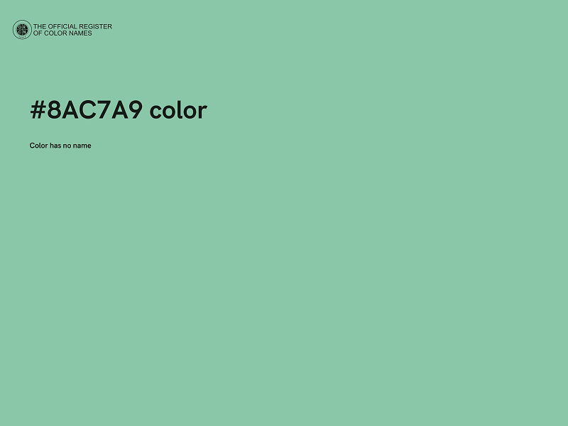 #8AC7A9 color image