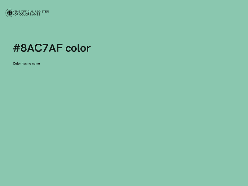 #8AC7AF color image