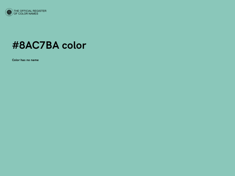 #8AC7BA color image