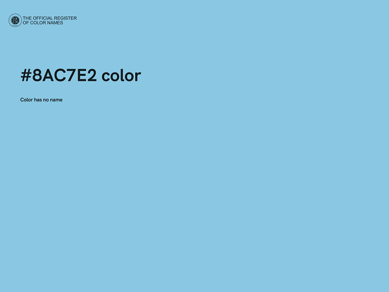 #8AC7E2 color image