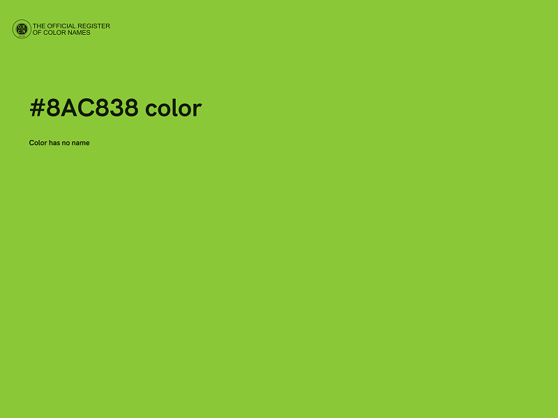 #8AC838 color image