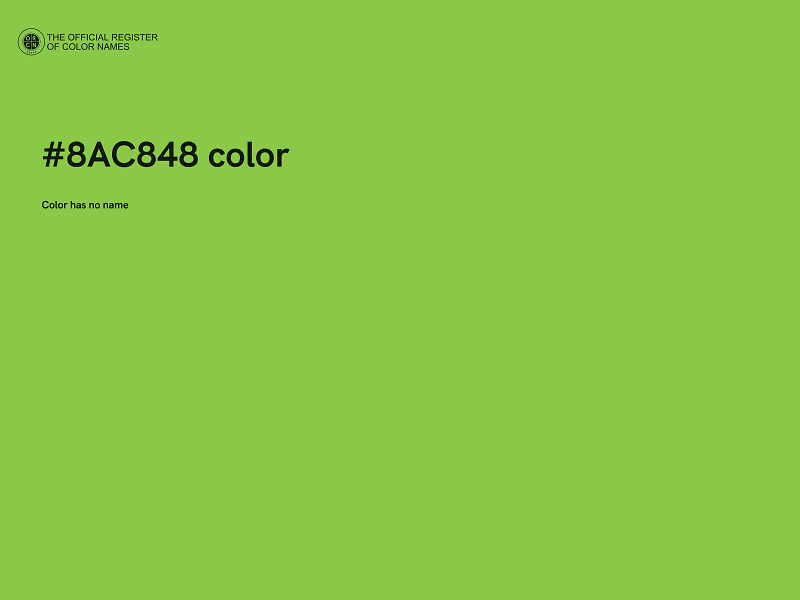 #8AC848 color image