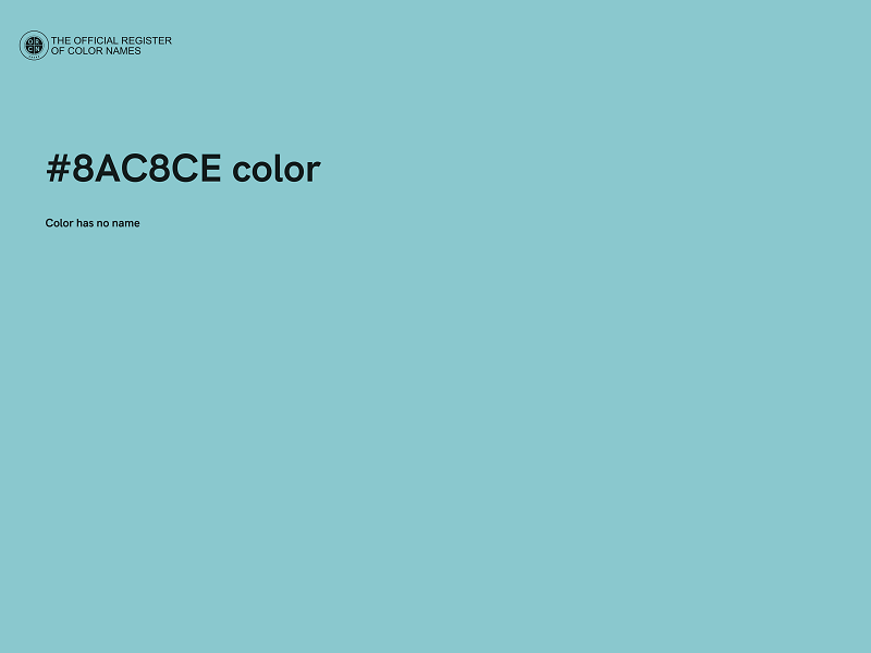 #8AC8CE color image